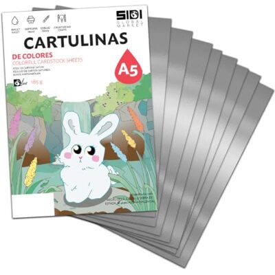 Global SIDI Kartong Silver Metallisk Glansigt (metallsilver, 125 ark) Global SIDI Kartong Silver Metallisk Glansigt (metallsilver, 125 ark)
