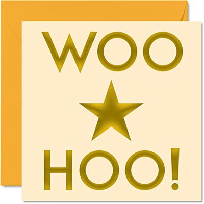 Stuff4 Grattiskort för män och kvinnor – generiska gratulationer – Woo Hoo! – Godkända tentor – körtest – lycka till ditt nya jobbkort, 145 mm x 145 mm gratulationskort, roliga lämnar presenter bra gjort kort Stuff4 Grattiskort för män och kvinnor – generiska gratulationer – Woo Hoo! – Godkända tentor – körtest – lycka till ditt nya jobbkort, 145 mm x 145 mm gratulationskort, roliga lämnar presenter bra gjort kort
