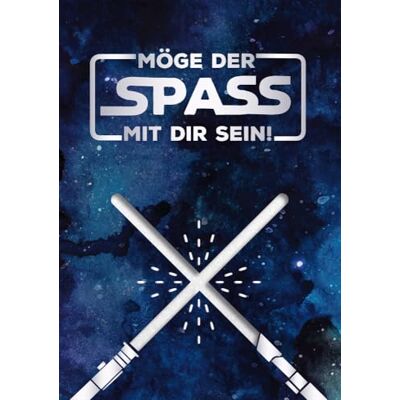 Grafik Werkstatt Grafik-Werkstatt Födelsedagskort Musikkort Med Ljud "Star Wars Theme", A5 Grafik Werkstatt Grafik-Werkstatt Födelsedagskort Musikkort Med Ljud "Star Wars Theme", A5