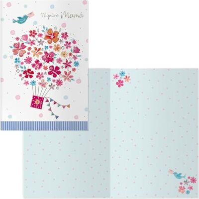 DOHE Gratulationskort till mors dag (6 st) present till mammor, inkluderar papperskuvert, storlek 11,5 x 17 cm, tackkort Fiori DOHE Gratulationskort till mors dag (6 st) present till mammor, inkluderar papperskuvert, storlek 11,5 x 17 cm, tackkort Fiori