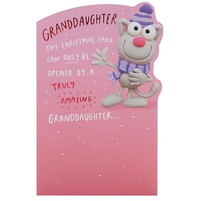 UK Greetings Brittiska hälsningar julkort för barnbarn tecknad kattdesign UK Greetings Brittiska hälsningar julkort för barnbarn tecknad kattdesign