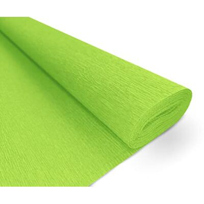 Interdruk Crepe Papper Premium 160 g/m2 för Florister och Konstprojekt 116 Ljusgrön Interdruk Crepe Papper Premium 160 g/m2 för Florister och Konstprojekt 116 Ljusgrön