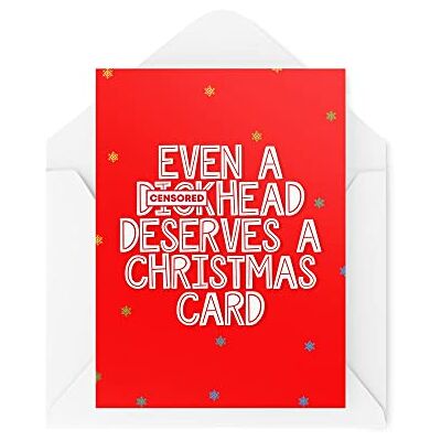 Tongue in Peach Roliga nyheter julkort Even A D Deserves A Christmas Card Julklapp julfirande Skämt roligt CBH1350 Tongue in Peach Roliga nyheter julkort Even A D Deserves A Christmas Card Julklapp julfirande Skämt roligt CBH1350