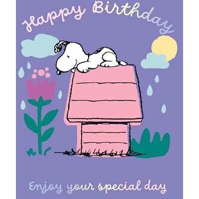 Danilo Promotions LTD PEANUTS SNOOPY BIRTHDAY KORT 'NJUT AV DIN SPECIALDAY' Danilo Promotions LTD PEANUTS SNOOPY BIRTHDAY KORT 'NJUT AV DIN SPECIALDAY'