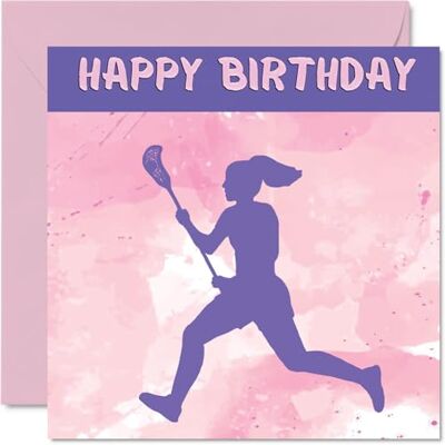 Stuff4 Sport födelsedagskort för kvinnor flickor – Lacrosse flickor i sport – Lacrosse födelsedagskort för vän syster dotter brorsdotter lagkamrat, 145 mm x 145 mm sport atleter gratulationskort Stuff4 Sport födelsedagskort för kvinnor flickor – Lacrosse flickor i sport – Lacrosse födelsedagskort för vän syster dotter brorsdotter lagkamrat, 145 mm x 145 mm sport atleter gratulationskort