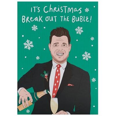 UK Greetings Brittiska hälsningar julkort för honom/henne/vän Break out the Bublé Design UK Greetings Brittiska hälsningar julkort för honom/henne/vän Break out the Bublé Design