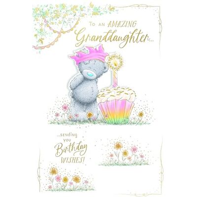 Me To You Tatty Teddy lyxigt handgjort födelsedagskort för fantastiska barnbarn, björn med cupcake – officiell samling Me To You Tatty Teddy lyxigt handgjort födelsedagskort för fantastiska barnbarn, björn med cupcake – officiell samling