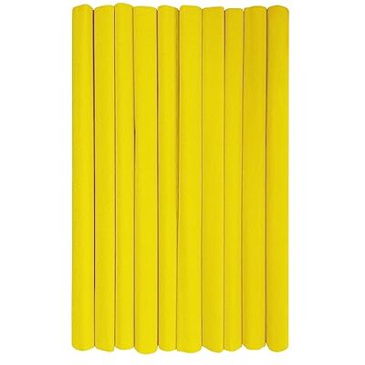 Interdruk – Crêpepapper Rullar för Barns DIY och Dekorationer Paket med 10 rullar (50 cm x 200 cm, 28 g/m2) – 04 gul Interdruk – Crêpepapper Rullar för Barns DIY och Dekorationer Paket med 10 rullar (50 cm x 200 cm, 28 g/m2) – 04 gul
