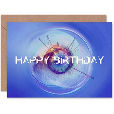 Wee Blue Coo Kort hälsning Happy Birthday liten planett harbor Wee Blue Coo Kort hälsning Happy Birthday liten planett harbor