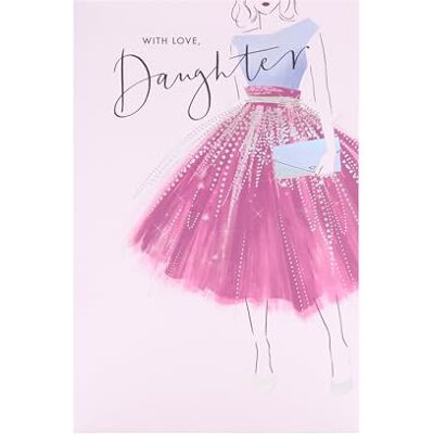 UK Greetings Brittiska hälsningar födelsedagskort för dotter – lila klänning design – Thinking of You-sortiment UK Greetings Brittiska hälsningar födelsedagskort för dotter – lila klänning design – Thinking of You-sortiment