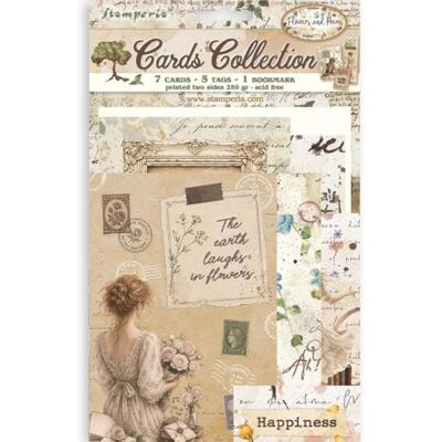 Stamperia Cards Selection (Flowers and Poems) (7 Cards, 5 Tags, 1 Bookmark) Stamperia Cards Selection (Flowers and Poems) (7 Cards, 5 Tags, 1 Bookmark)