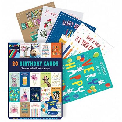 Piccadilly Greetings Piccadilly gratulationslåda med olika födelsedagskort multipack födelsedagskort paket med 20 12,7 x 17,8 cm Inkluderar 20 unika färgglada mönster, med vita kuvert, lämpliga för alla åldrar och Piccadilly Greetings Piccadilly gratulationslåda med olika födelsedagskort multipack födelsedagskort paket med 20 12,7 x 17,8 cm Inkluderar 20 unika färgglada mönster, med vita kuvert, lämpliga för alla åldrar och