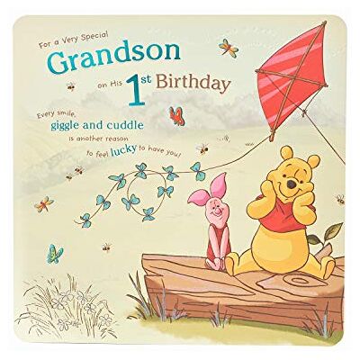 UK Greetings - Winnie The Pooh Grandson Card - Gratulationskort UK Greetings - Winnie The Pooh Grandson Card - Gratulationskort