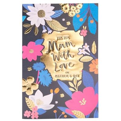 UK Greetings Brittiska hälsningar mors dagskort för mamma guld & blommig design UK Greetings Brittiska hälsningar mors dagskort för mamma guld & blommig design