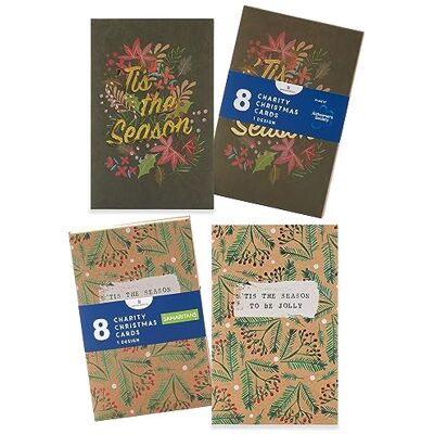 UK Greetings Brittiska hälsningar multipack med 16 julkort för honom/henne/vän – 2 Tis The season Designs UK Greetings Brittiska hälsningar multipack med 16 julkort för honom/henne/vän – 2 Tis The season Designs