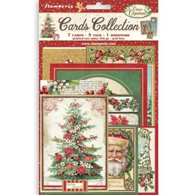 Stamperia Cards Selection, Acid-Free, Printed on 2 Sides, Choice of Sizes and Designs, Perfect for Hobbies, Crafts and Gifting (Classic Christmas) (7 Cards, 5 Tags, 1 Bookmark) Stamperia Cards Selection, Acid-Free, Printed on 2 Sides, Choice of Sizes and Designs, Perfect for Hobbies, Crafts and Gifting (Classic Christmas) (7 Cards, 5 Tags, 1 Bookmark)