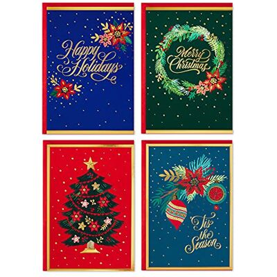 Hallmark julkort sortiment förpackade festlig folie (40 kort och kuvert) Hallmark julkort sortiment förpackade festlig folie (40 kort och kuvert)