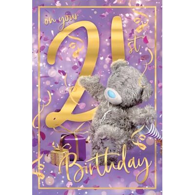 Me To You Tatty Teddy 21:a födelsedagskort 3D linsdesign 6 x 9 – officiell samling Me To You Tatty Teddy 21:a födelsedagskort 3D linsdesign 6 x 9 – officiell samling