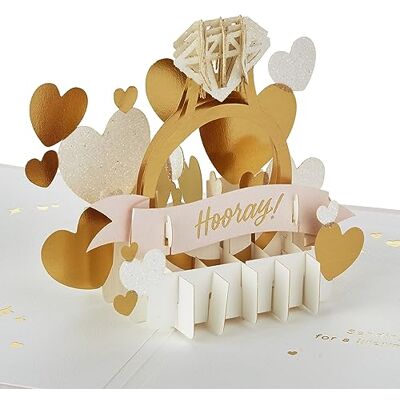 Hallmark Signature Paper Wonder Pop-Up Engagement Card (Diamond Ring) Hallmark Signature Paper Wonder Pop-Up Engagement Card (Diamond Ring)