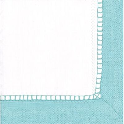 Caspari Linneservetter i Robin's Egg Blue - Serviettes Caspari Linneservetter i Robin's Egg Blue - Serviettes