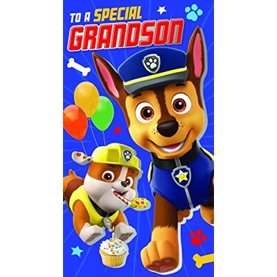 PAW PATROL Födelsedagskort för barnbarn PAW PATROL Födelsedagskort för barnbarn