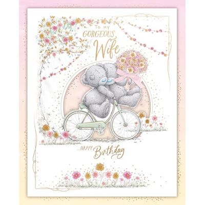 Me To You Lyxig handgjord mig till dig födelsedagskort för underbar fru, inkluderar minneslåda – officiell samling 20 x 25 cm Me To You Lyxig handgjord mig till dig födelsedagskort för underbar fru, inkluderar minneslåda – officiell samling 20 x 25 cm