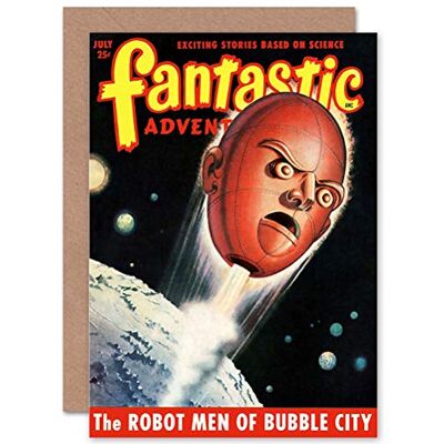 Wee Blue Coo Kort hälsning SCI-FI MAGAZINE FANTASTISK Äventyrsfodral present Wee Blue Coo Kort hälsning SCI-FI MAGAZINE FANTASTISK Äventyrsfodral present