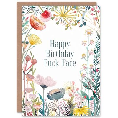 Artery8 gratulationskort F*ck ansikte skämt oförskämt roliga blommor för henne kvinna födelsedagskort Artery8 gratulationskort F*ck ansikte skämt oförskämt roliga blommor för henne kvinna födelsedagskort