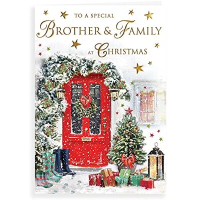Piccadilly Greetings Piccadilly hälsningar kunglig publicering traditionellt julkort bror och familj 23 x 15 cm Piccadilly Greetings Piccadilly hälsningar kunglig publicering traditionellt julkort bror och familj 23 x 15 cm