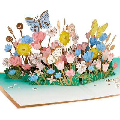 Hallmark mors dagskort, mors dagskort för mamma, 3D, pop up mors dagskort, blommor och fjärilar, rosa, lila, guld Hallmark mors dagskort, mors dagskort för mamma, 3D, pop up mors dagskort, blommor och fjärilar, rosa, lila, guld