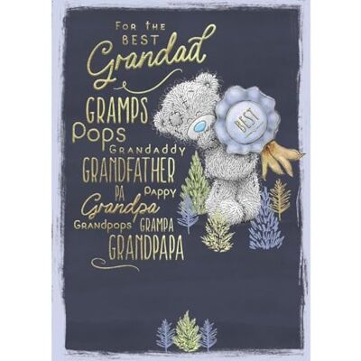 Me To You Tatty Teddy Fars dag 'Best Grandad' kort 5 x 7 tum – officiell samling Me To You Tatty Teddy Fars dag 'Best Grandad' kort 5 x 7 tum – officiell samling