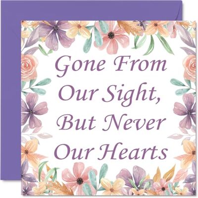 Stuff4 Sympatikort som tänker på dig kort – Gone From Our Sight – blommiga kondolenskort, sorgsorg förälskelsekort för vuxna, ledsen för din förlust, 145 mm x 145 mm blomsympati gratulationskort Stuff4 Sympatikort som tänker på dig kort – Gone From Our Sight – blommiga kondolenskort, sorgsorg förälskelsekort för vuxna, ledsen för din förlust, 145 mm x 145 mm blomsympati gratulationskort