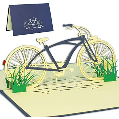 LINPOPUP - LIN POP UP 3D - blå Venlo-cykel - Grattiskort LINPOPUP - LIN POP UP 3D - blå Venlo-cykel - Grattiskort