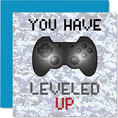 Stuff4 Gamer födelsedagskort You Have Leveled Up Pojkar födelsedagskort, tonåringar tonårsspel födelsedag gratulationskort, tv-spel dotter son vuxna barnbarn barnbarn 145 mm x 145 mm Stuff4 Gamer födelsedagskort You Have Leveled Up Pojkar födelsedagskort, tonåringar tonårsspel födelsedag gratulationskort, tv-spel dotter son vuxna barnbarn barnbarn 145 mm x 145 mm