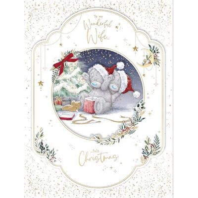 Me To You Tatty Teddy stor lyxig förpackad handgjord julkort till min underbara fru 9 x 12 tum – officiell samling Me To You Tatty Teddy stor lyxig förpackad handgjord julkort till min underbara fru 9 x 12 tum – officiell samling