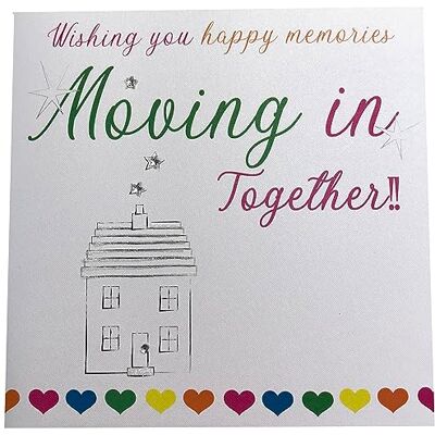 White Cotton Cards Vita bomullskort N54 "Wishing You Happy Memories Moving In Together!!" Handgjorda nytt hemkort White Cotton Cards Vita bomullskort N54 "Wishing You Happy Memories Moving In Together!!" Handgjorda nytt hemkort