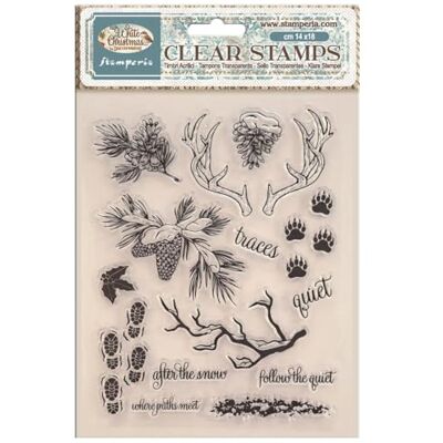 Stamperia Acrylic Stamp for Scrapbooks, Albums, Cards, Bullet Journals and More, Transparent, Long Lasting, Easy to Clean, Perfect for Crafts and Gifting (White Christmas) Stamperia Acrylic Stamp for Scrapbooks, Albums, Cards, Bullet Journals and More, Transparent, Long Lasting, Easy to Clean, Perfect for Crafts and Gifting (White Christmas)