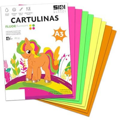 Global A3 Fluo-kartong 185 g neonfärg fluorescerande kartong för hantverk, Scrapbooking, bläckstråleskrivare och laser – SIDI (fluo, 25 h) Global A3 Fluo-kartong 185 g neonfärg fluorescerande kartong för hantverk, Scrapbooking, bläckstråleskrivare och laser – SIDI (fluo, 25 h)
