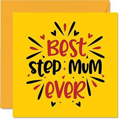 Stuff4 Step Mum födelsedagskort – Best Step Mum Ever – nyhet grattis på mors dag födelsedagskort från styvdotter son presenter, 145 mm x 145 mm mors dag gratulationskort till styvmamma mamma Stuff4 Step Mum födelsedagskort – Best Step Mum Ever – nyhet grattis på mors dag födelsedagskort från styvdotter son presenter, 145 mm x 145 mm mors dag gratulationskort till styvmamma mamma