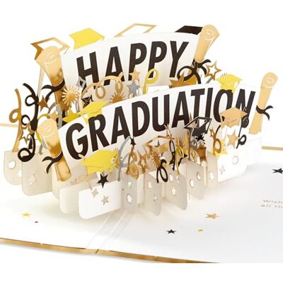 Hallmark Signature Paper Wonder Pop Up examenskort (Happy Graduation) Hallmark Signature Paper Wonder Pop Up examenskort (Happy Graduation)