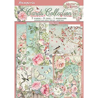 Stamperia internationella kort samling-House of Roses, olika, blandade Stamperia internationella kort samling-House of Roses, olika, blandade