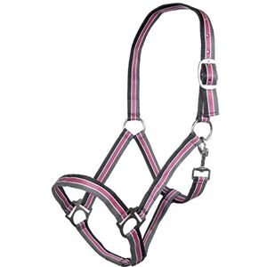 HKM hållare Genf, Warmblut, schwarz/pink/grau HKM hållare Genf, Warmblut, schwarz/pink/grau