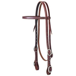 Weaver Leather Vävare läderarbete tack pannband huvudstall med spänne bitändar Weaver Leather Vävare läderarbete tack pannband huvudstall med spänne bitändar