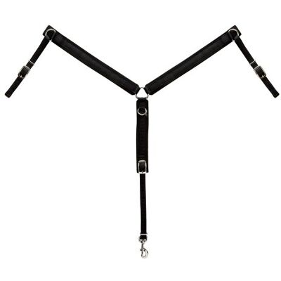 Weaver Leather Pony Felt Lined Ring-in-Center Breast Collar, svart, 1-tum av Weaver Leather Pony Felt Lined Ring-in-Center Breast Collar, svart, 1-tum av