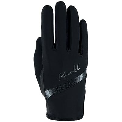 Roeckl Sport ridhandske Lorraine, dam sommarhandske, svart 6,5 Roeckl Sport ridhandske Lorraine, dam sommarhandske, svart 6,5