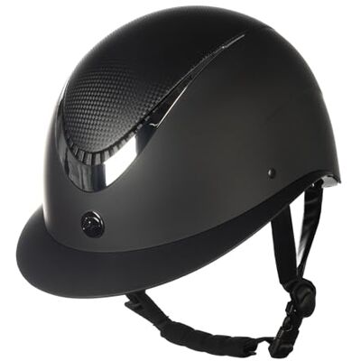 HKM Unisex Alarion Hjälm, Svart/Silver, 58-60 cm HKM Unisex Alarion Hjälm, Svart/Silver, 58-60 cm