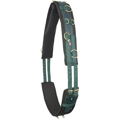 Imperial Riding Longerbälte "IRH Deluxe Extra", ergonomisk design med motstånd och metallringar, skogsgrön skogsgrön, full Imperial Riding Longerbälte "IRH Deluxe Extra", ergonomisk design med motstånd och metallringar, skogsgrön skogsgrön, full