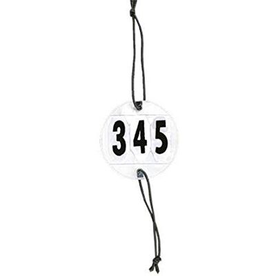 HKM Nummerlapp 1 par, 3 siffror, Vit, One Size HKM Nummerlapp 1 par, 3 siffror, Vit, One Size