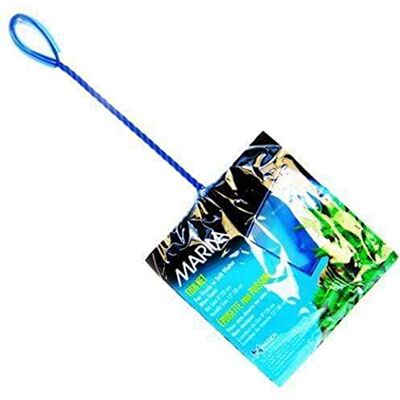 Marina fint mjukt nät fisknät med plastbelagt handtag, 20 cm/8-tum, blå Marina fint mjukt nät fisknät med plastbelagt handtag, 20 cm/8-tum, blå