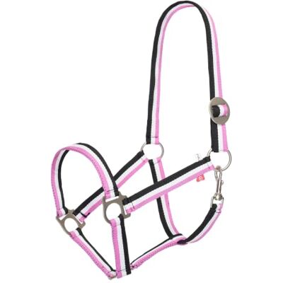 Imperial Riding Grimma Ekonomiskt, robust 25 mm nylonhölster justerbart skjutspänne, karbinhake halsrem, hållbar och lättvårdad, för träning, stallet och vardagen, neonrosa, cob Imperial Riding Grimma Ekonomiskt, robust 25 mm nylonhölster justerbart skjutspänne, karbinhake halsrem, hållbar och lättvårdad, för träning, stallet och vardagen, neonrosa, cob